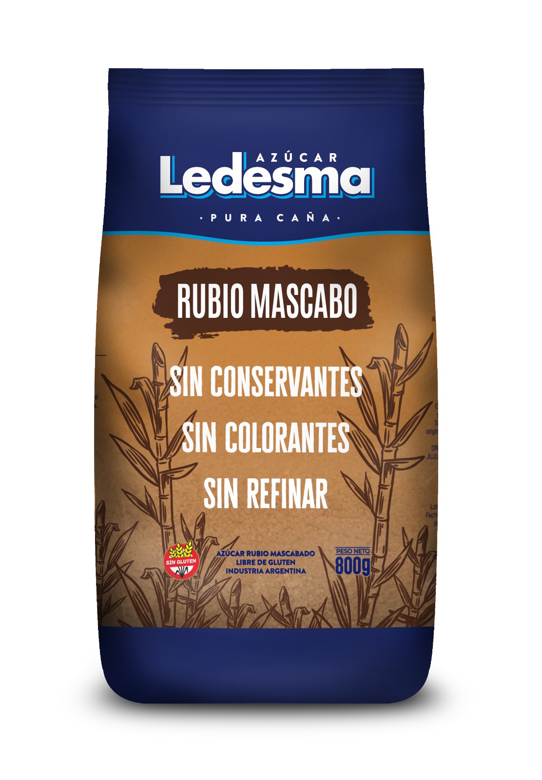 Ledesma Azúcar Rubio Mascabo x 800 g